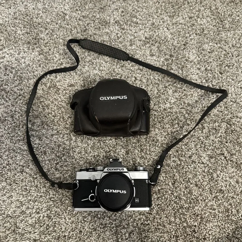 [N MINT] Olympus OM-1n Film Camera & G. Zuiko Auto-S 50mm F/1.8 Lens From Japan